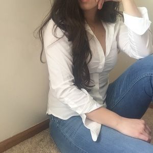 H&M white button up